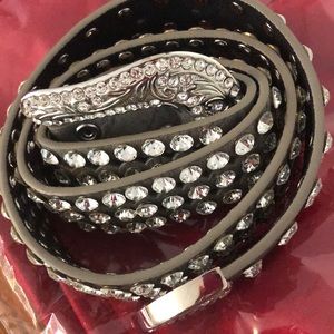 Buckle Rhinestone Belt